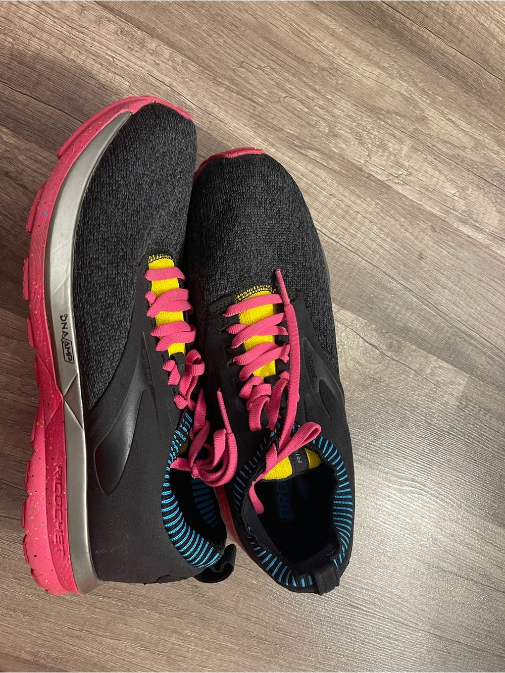 Women’s Brooks Athletic Sneakers with Pink Accents